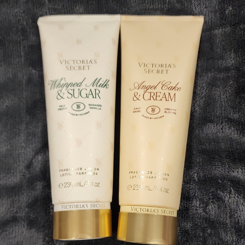 Victoria's Secret Whipped Milk & Sugar and Angel Cake & Cream Lotions
